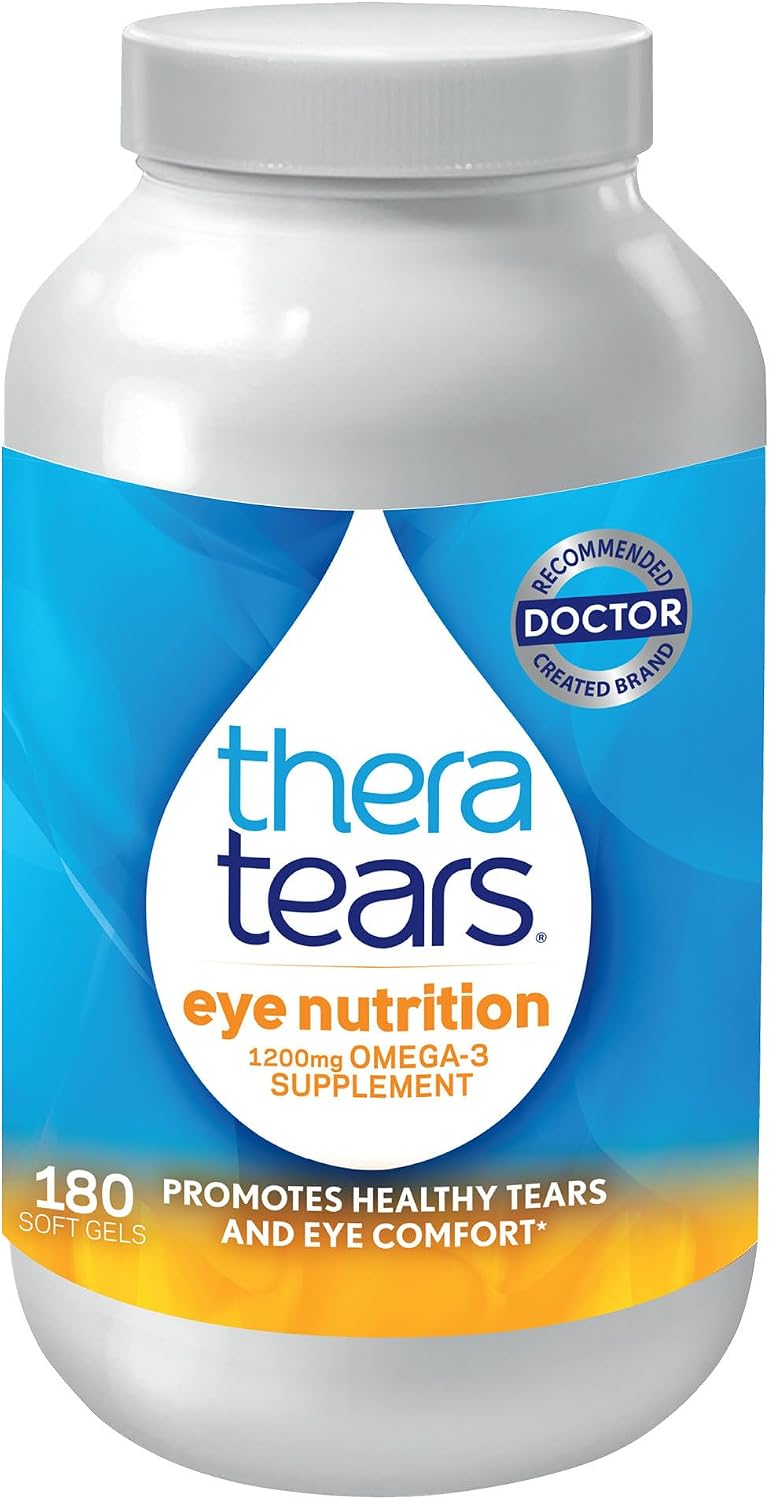 TheraTears omega-3 eye nutrition supplement label