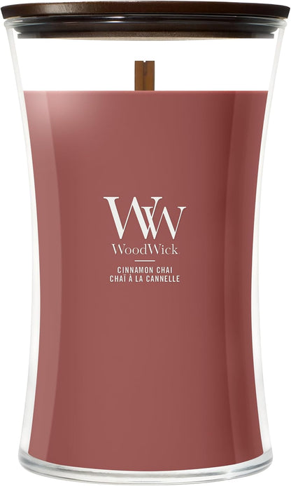 WoodWick Cinnamon Chai Large Hourglass candle