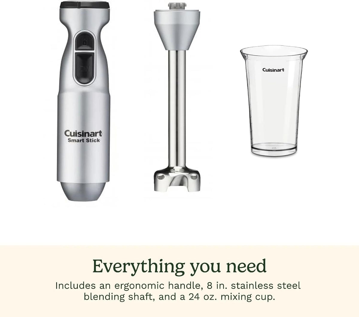 Cuisinart Smart Stick blender with 3-cup mixing cup