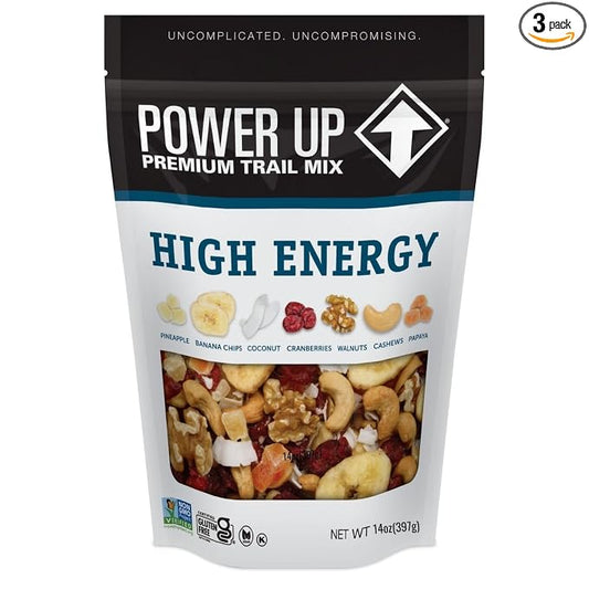 Power Up High Energy Trail Mix in resealable packaging