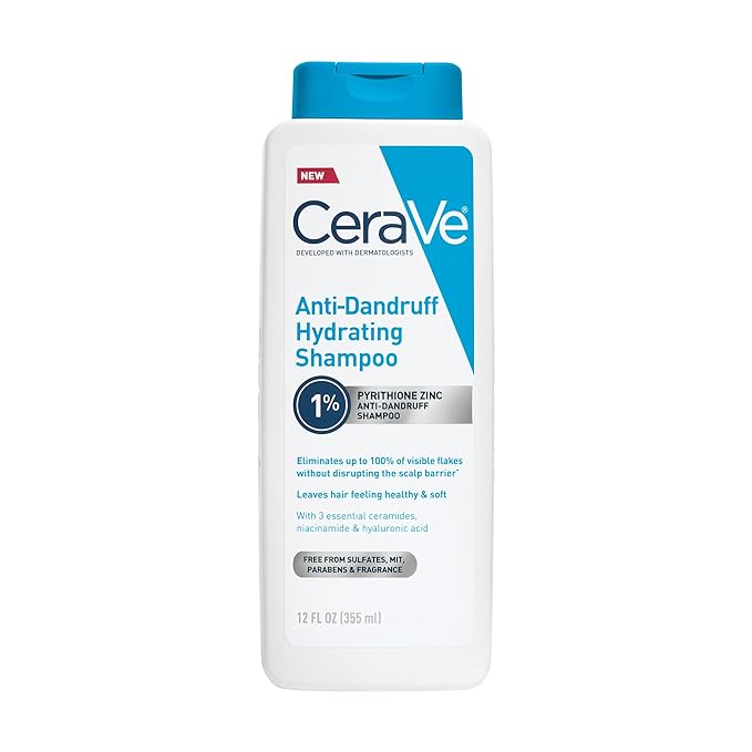 CeraVe Hydrating Anti Dandruff Shampoo 12oz bottle