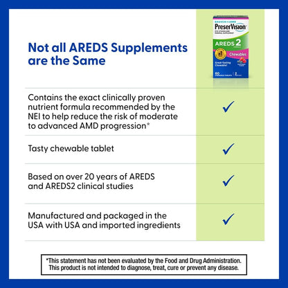 PreserVision mixed berry chewable tablets for adults