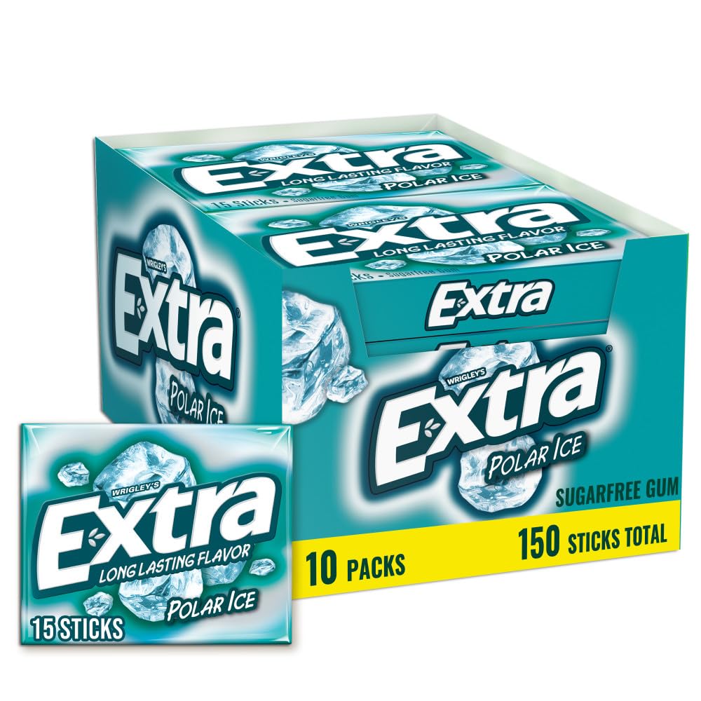 EXTRA Polar Ice chewing gum 10 pack box