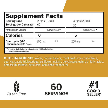 Qunol superior absorption liquid CoQ10 supplement