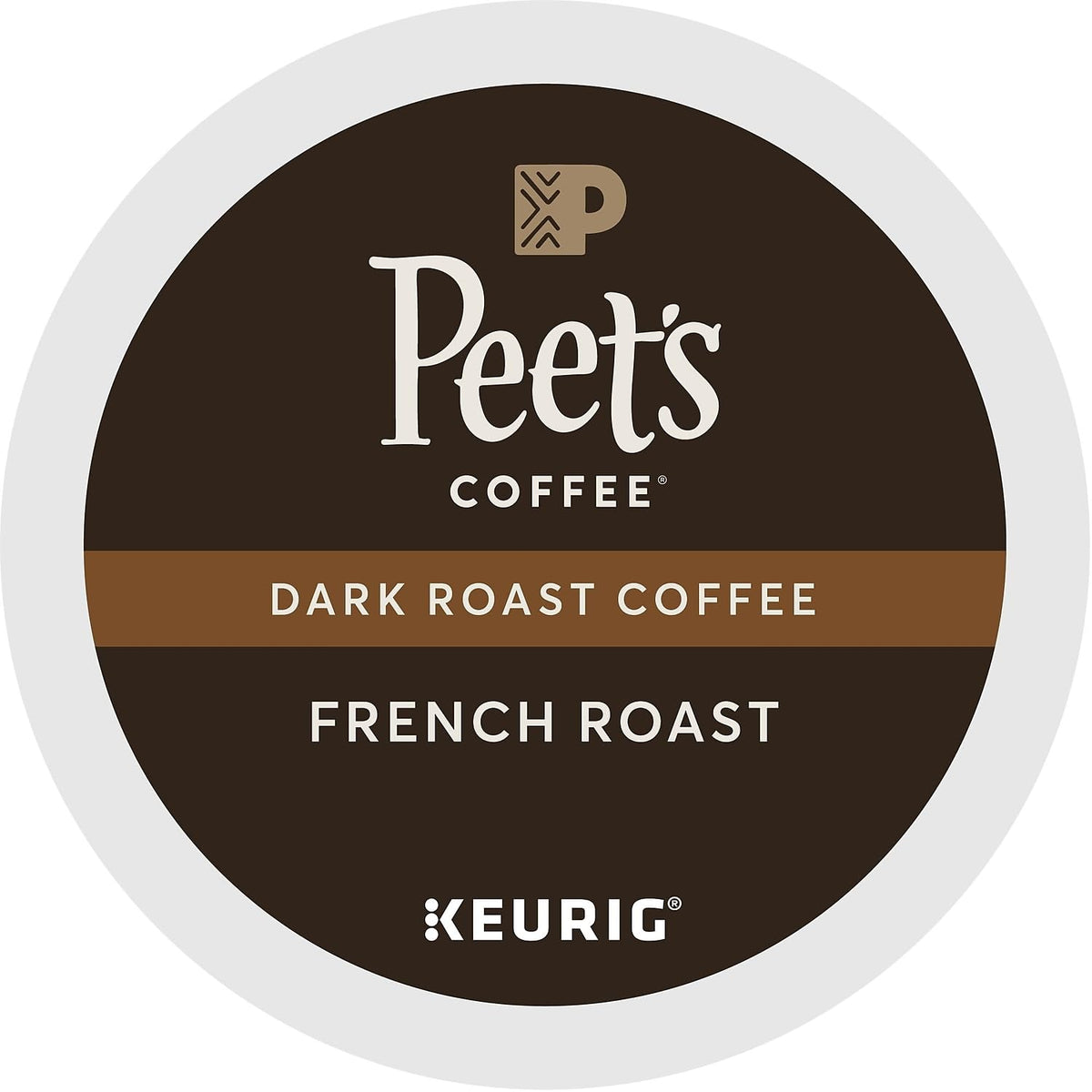 Peet's Coffee French Roast dark roast coffee pods packaging