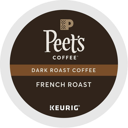 Peet's Coffee French Roast dark roast coffee pods packaging