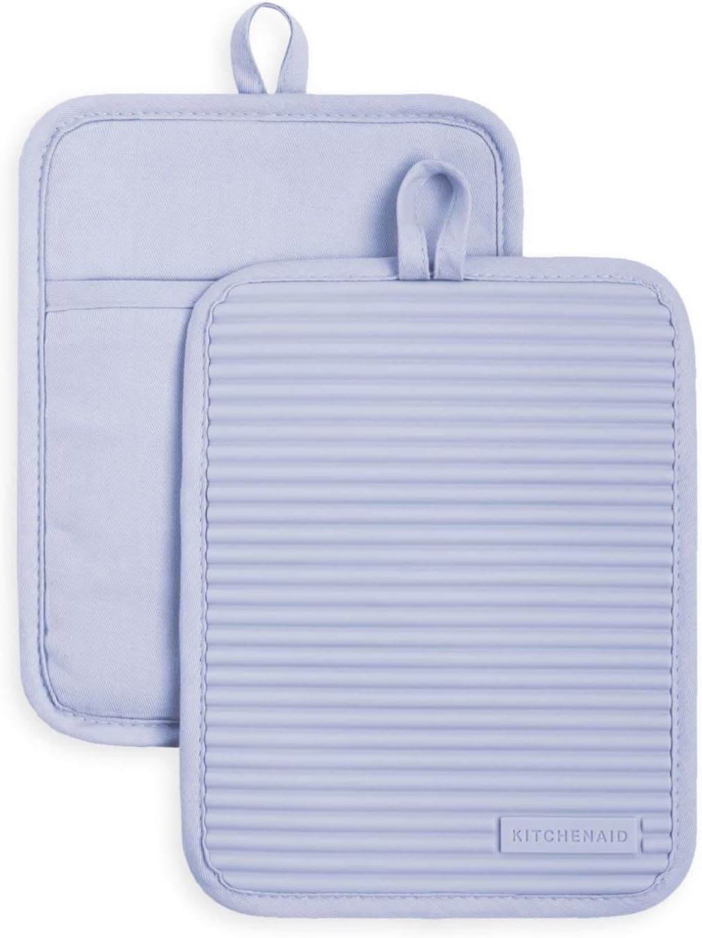 KitchenAid soft silicone potholders with cotton backing