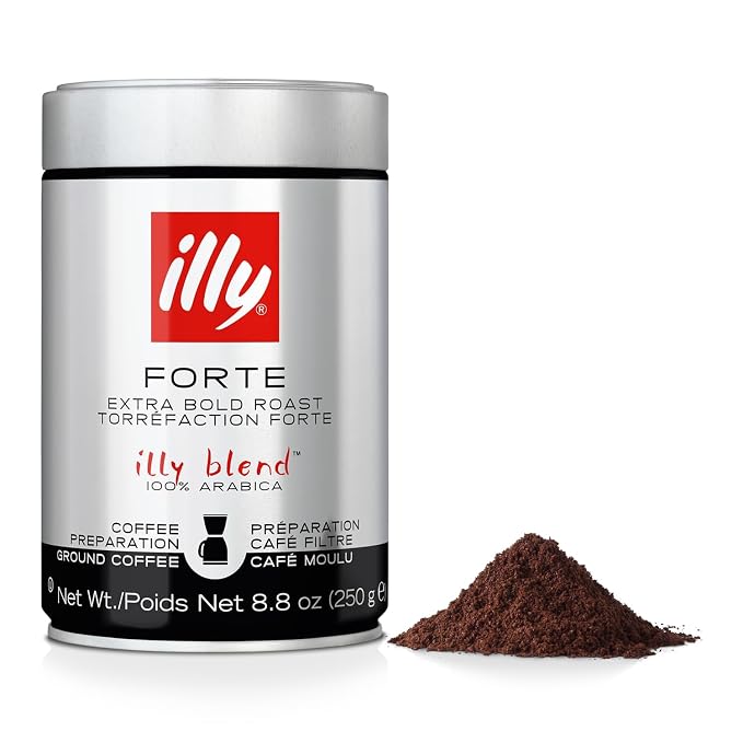illy Forte dark roast ground drip coffee 8.8 oz