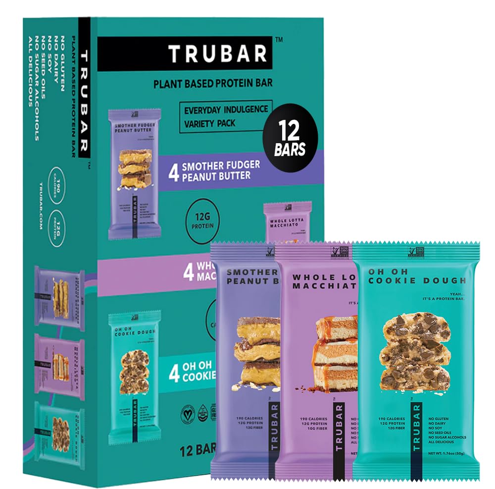 TRUBAR assorted plant-based protein bars