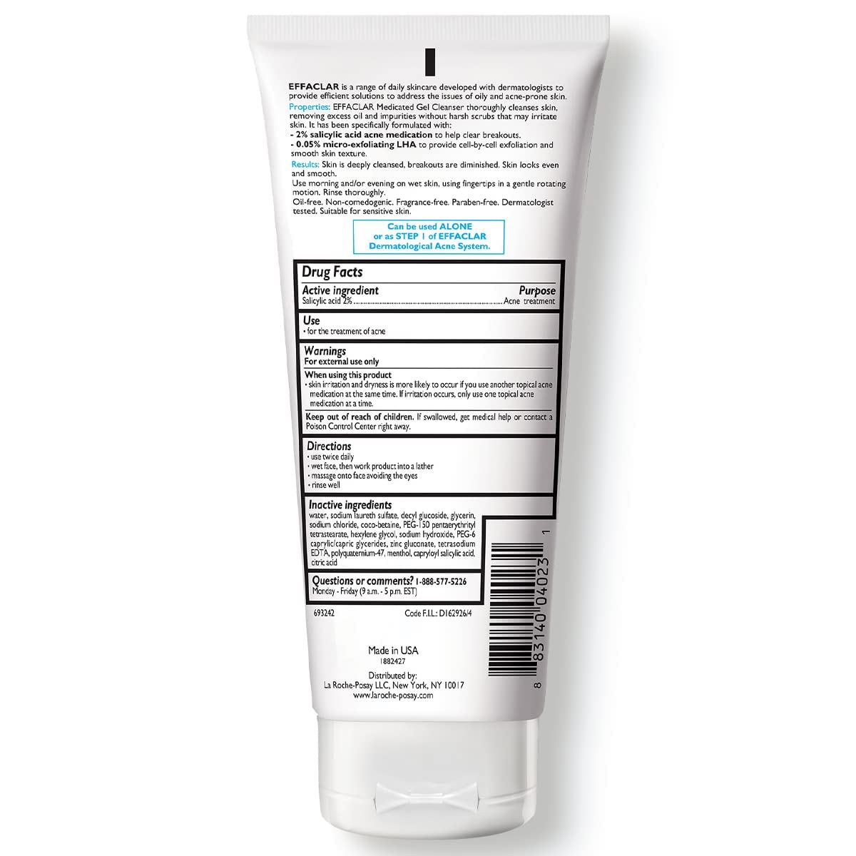 La Roche-Posay gel face cleanser for acne-prone skin