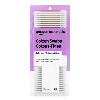 Double tipped 100% cotton swabs for beauty care