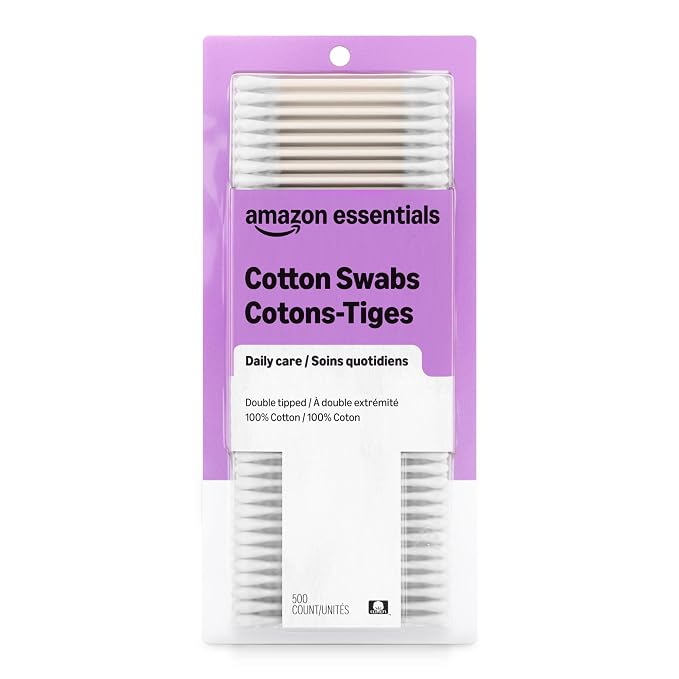 Amazon Essentials 500 count cotton swabs pack