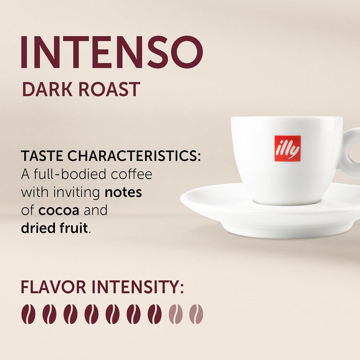 illy ground espresso coffee with deep cocoa notes