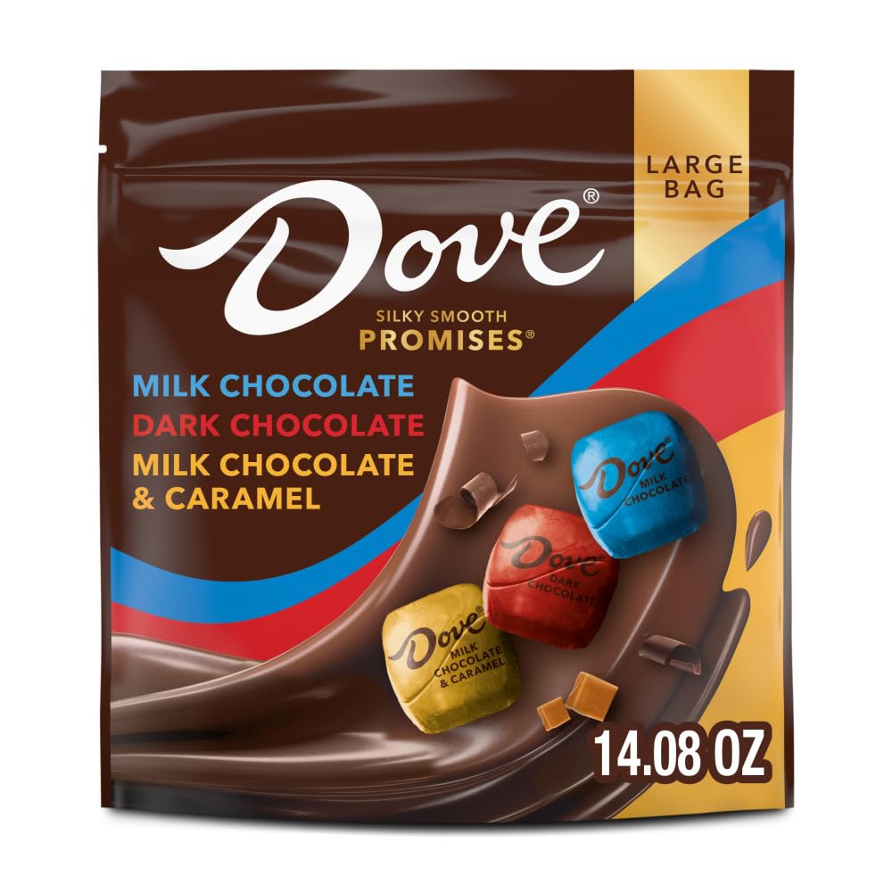 Dove milk dark and caramel chocolate candy bag