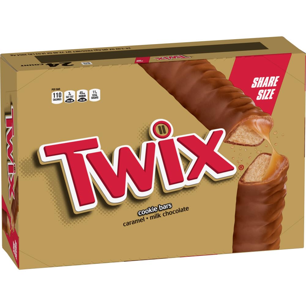 TWIX 24 count individually wrapped chocolate bars