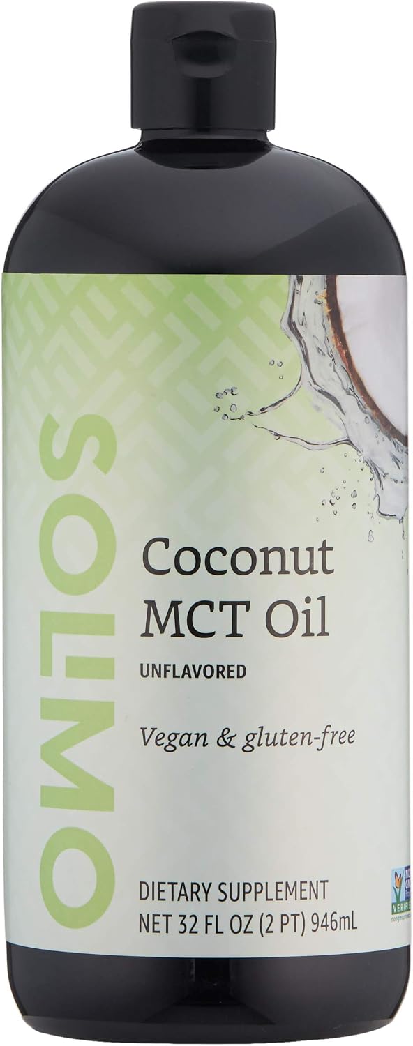 Solimo MCT liquid coconut oil vegan and gluten-free supplement