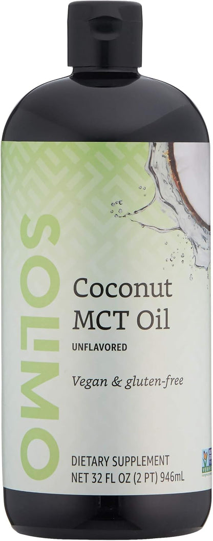 Solimo MCT liquid coconut oil vegan and gluten-free supplement