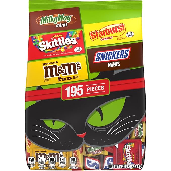 Mars Halloween candy variety pack 195 count bulk bag