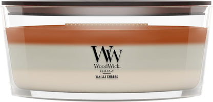Tri-scented WoodWick candle with crackling wick