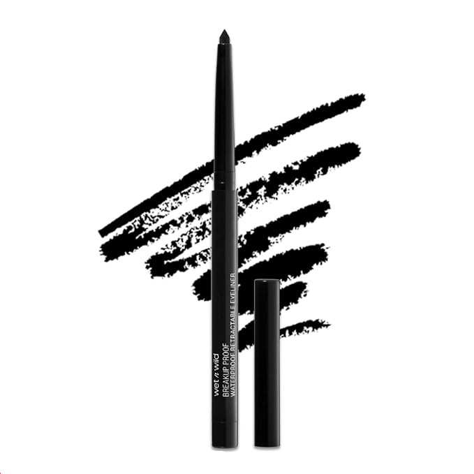 wet n wild waterproof retractable black eyeliner