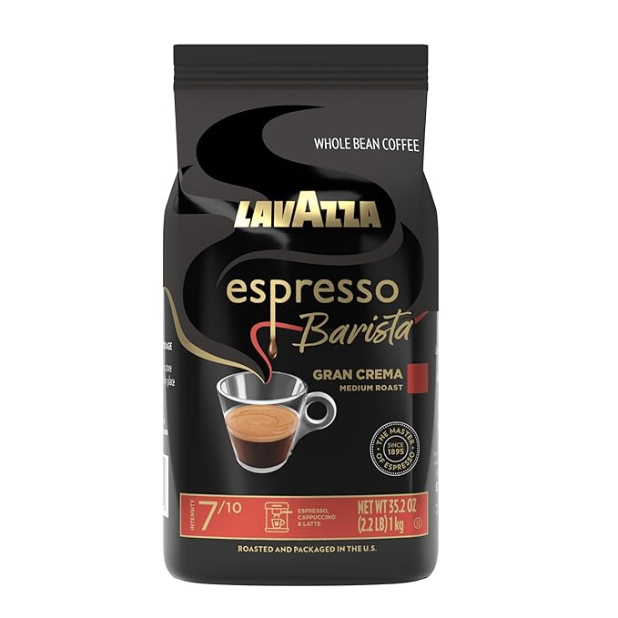 Lavazza Espresso Barista Gran Crema whole bean coffee bag