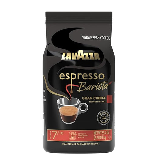 Lavazza Espresso Barista Gran Crema whole bean coffee bag