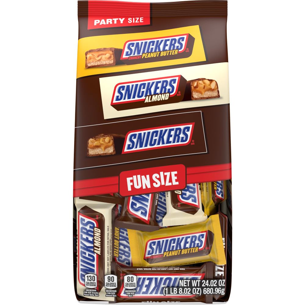 SNICKERS 24.02 oz chocolate candy variety bag