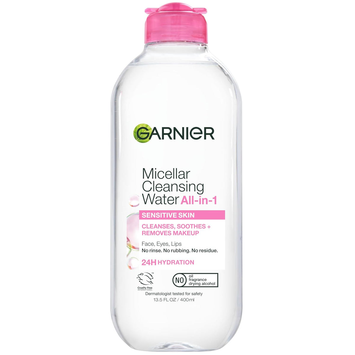 Hydrating Garnier facial cleanser for sensitive skin