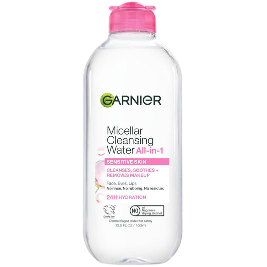 Hydrating Garnier facial cleanser for sensitive skin