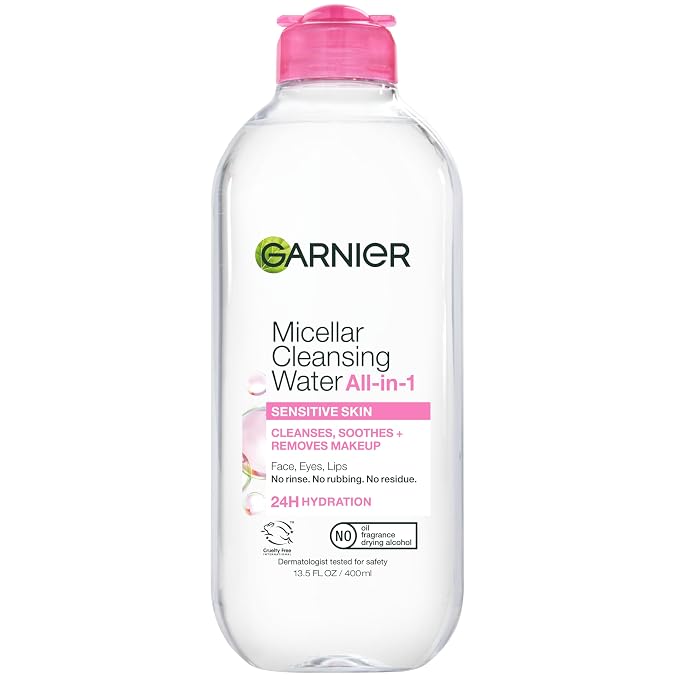 Garnier Micellar Water makeup remover bottle