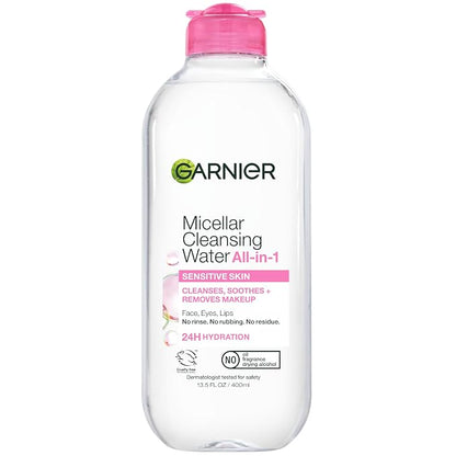 Garnier Micellar Water makeup remover bottle