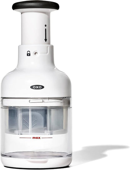 OXO vegetable chopper with easy-grip handle