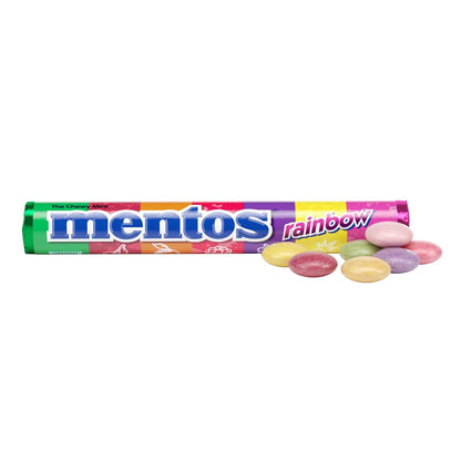 Mentos Rainbow candy in a 15-roll pack