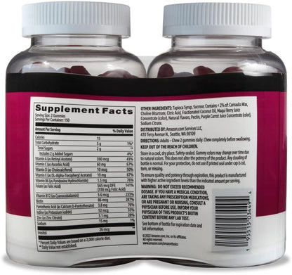 Amazon Basics vegetarian gluten-free gummy vitamins