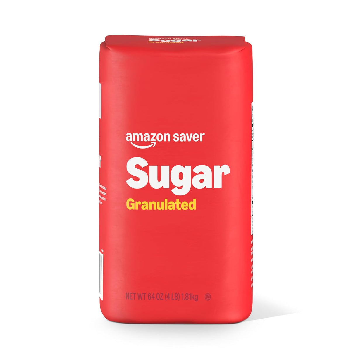 White granulated sugar pantry staple