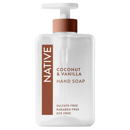 Native liquid hand soap with pump, 13 oz