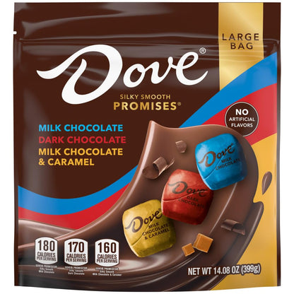 Individually wrapped Dove PROMISES chocolates