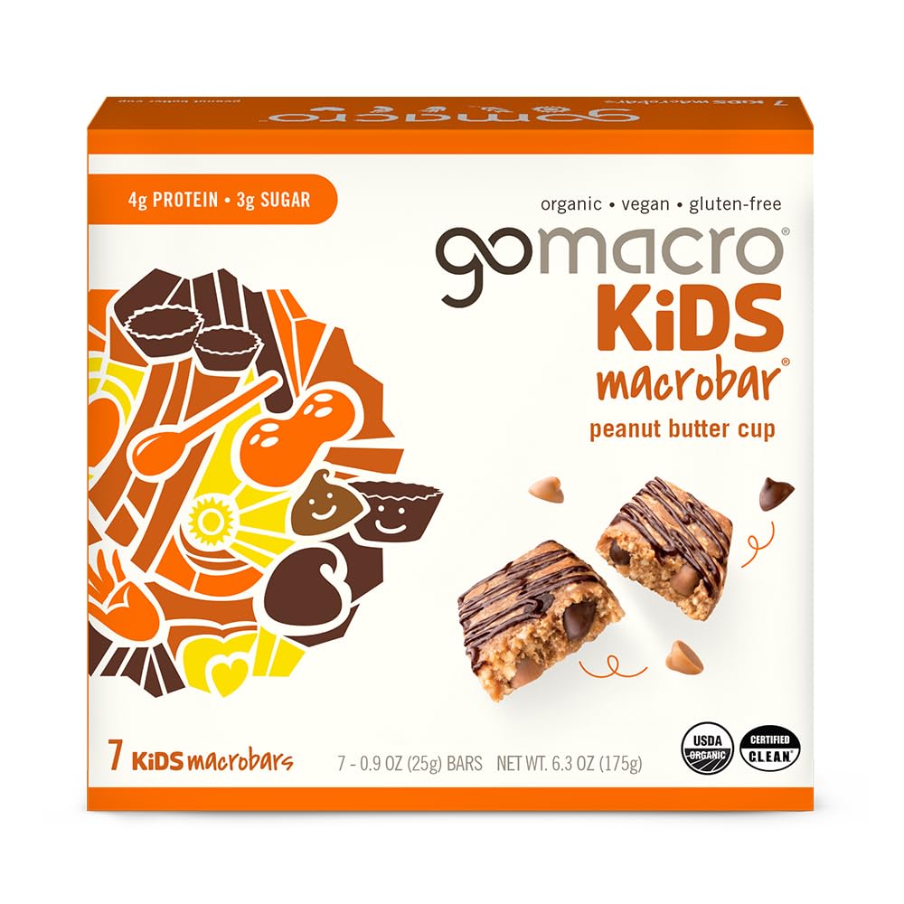 GoMacro Kids MacroBar Peanut Butter Cup 7 count package