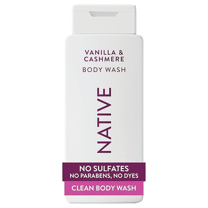Native Vanilla and Cashmere body wash 18 fl oz bottle