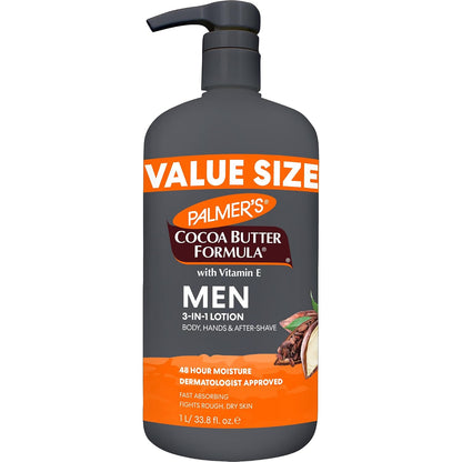 Palmer's men's cocoa butter face and body lotion 33.8 oz