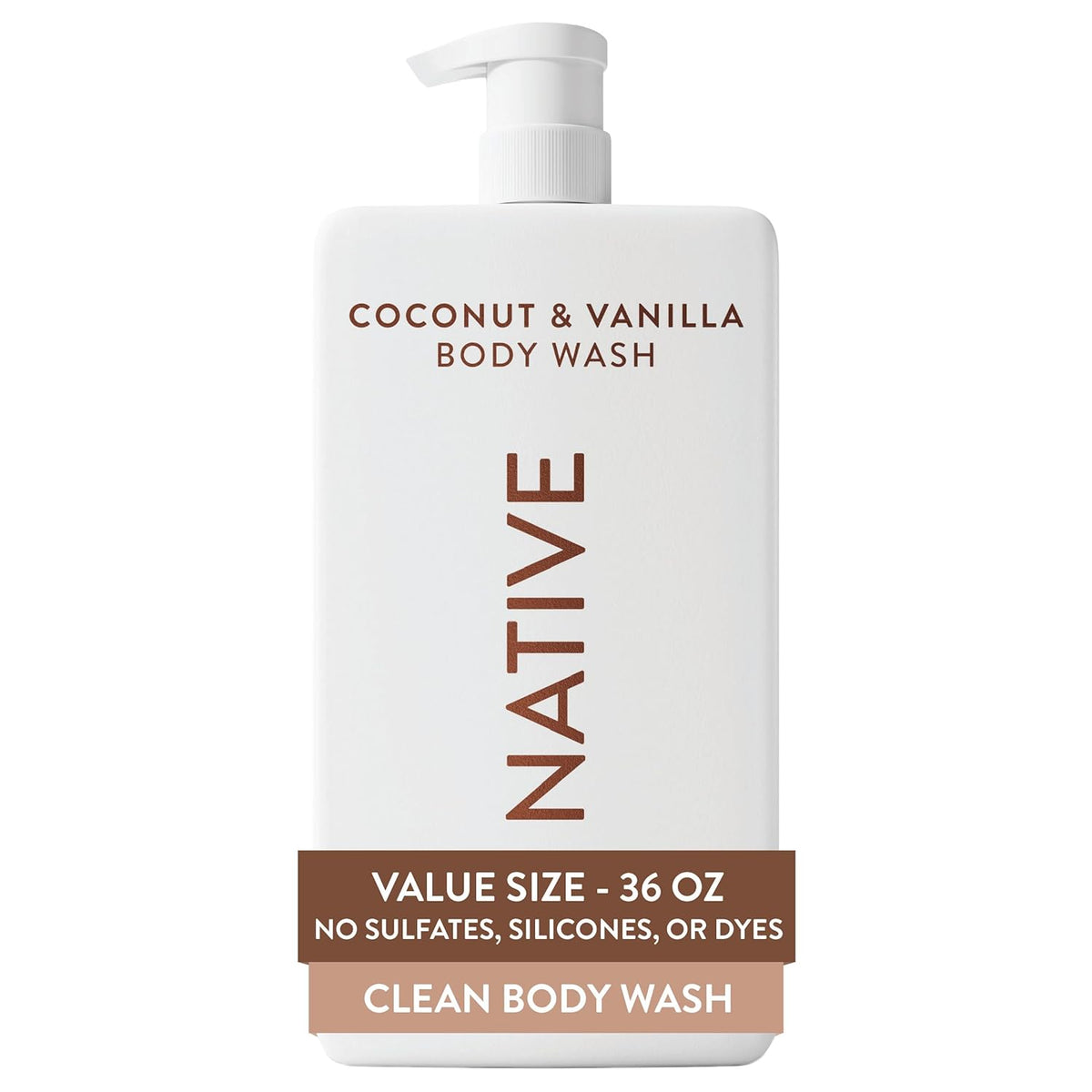 Native Coconut and Vanilla body wash for sensitive skin