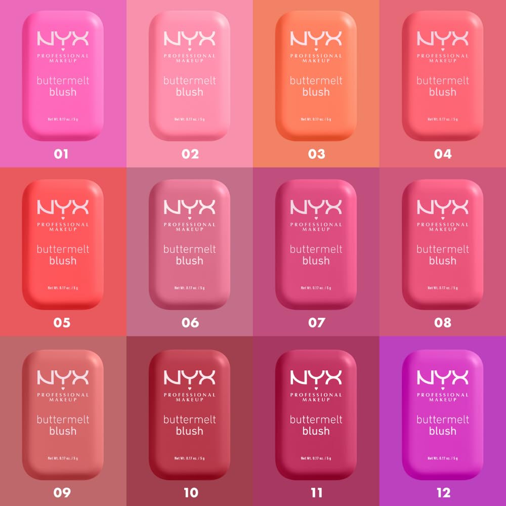 NYX Getting Butta fade- and transfer-resistant powder blush