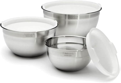 Cuisinart stainless steel 3-piece mixing bowl set