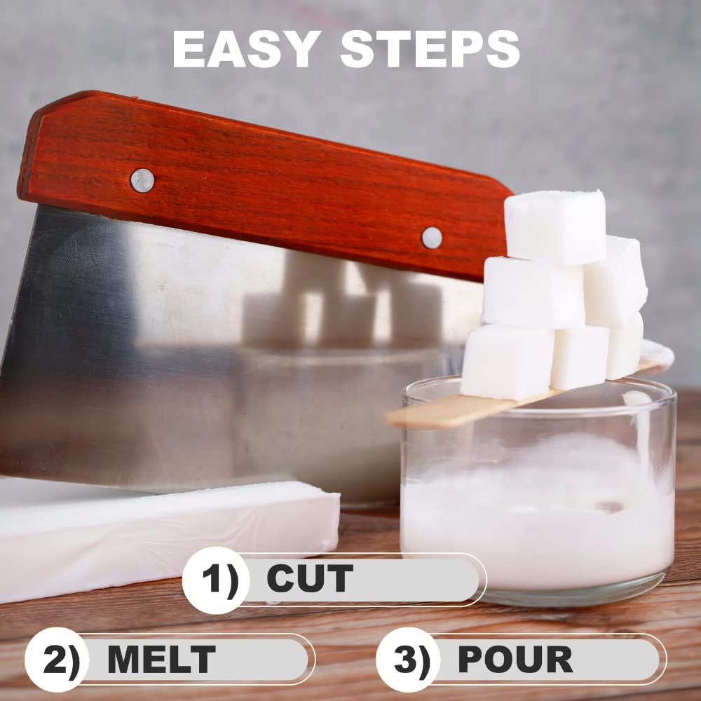 Easy-to-cut white glycerin soap base by Primal Elements