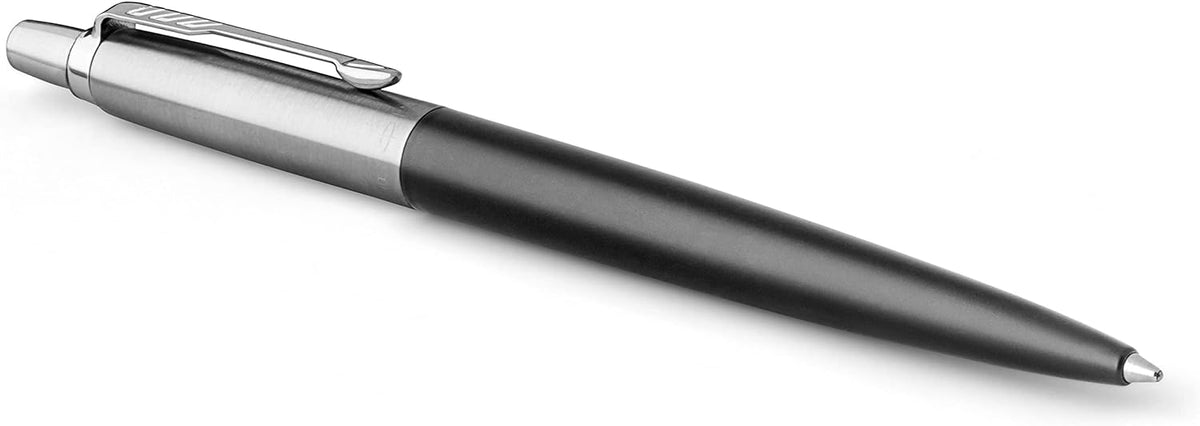 Black Parker Jotter ballpoint pen with chrome trim