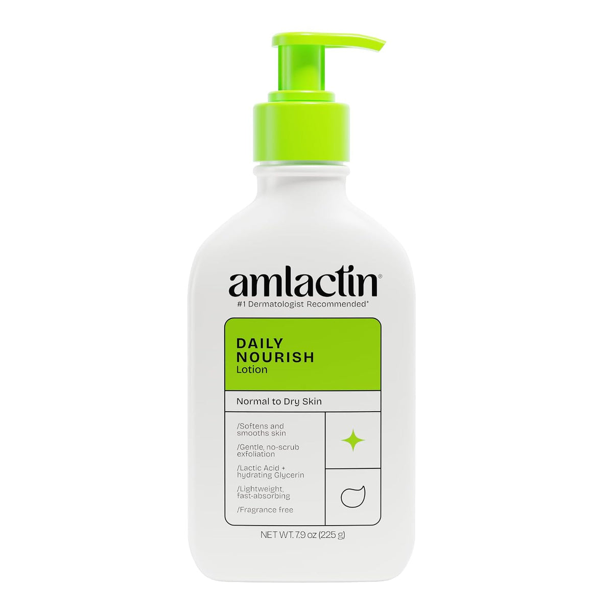 Amlactin 12 percent lactic acid body lotion pump bottle