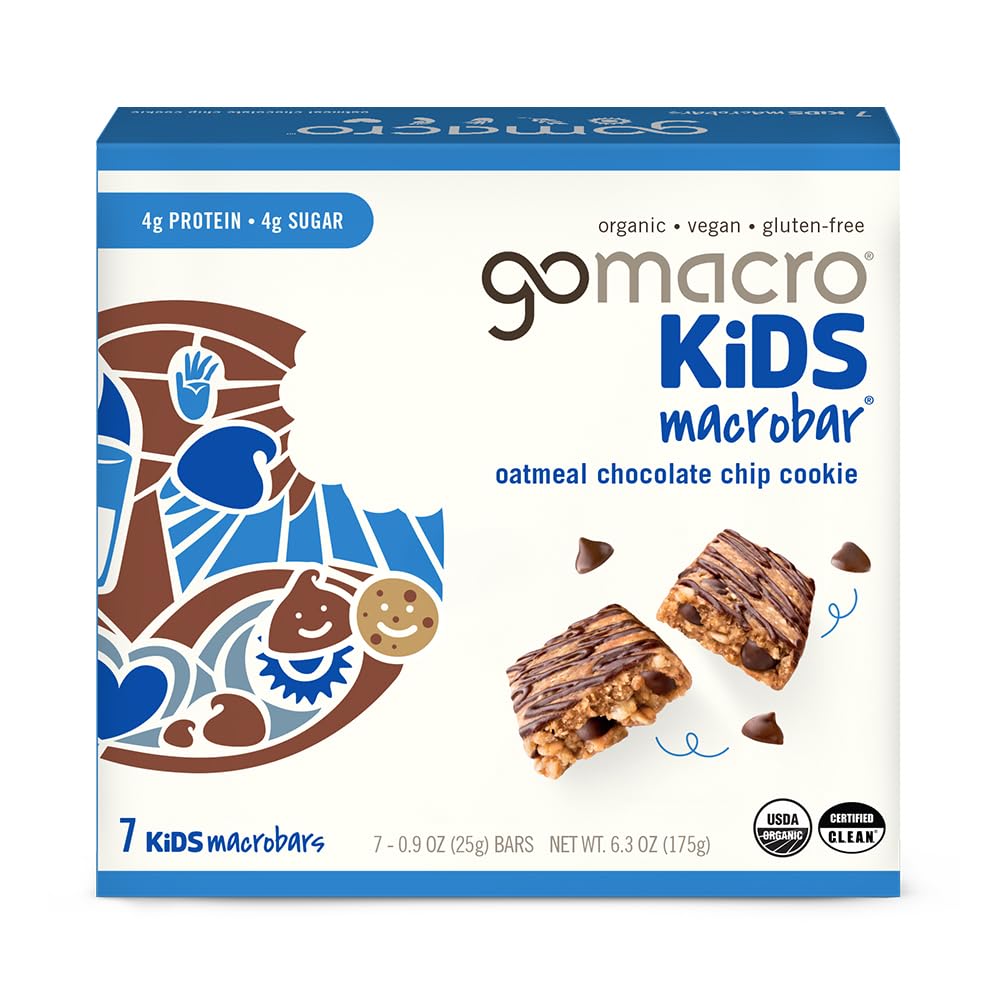 GoMacro organic vegan kids snack bars 7 count