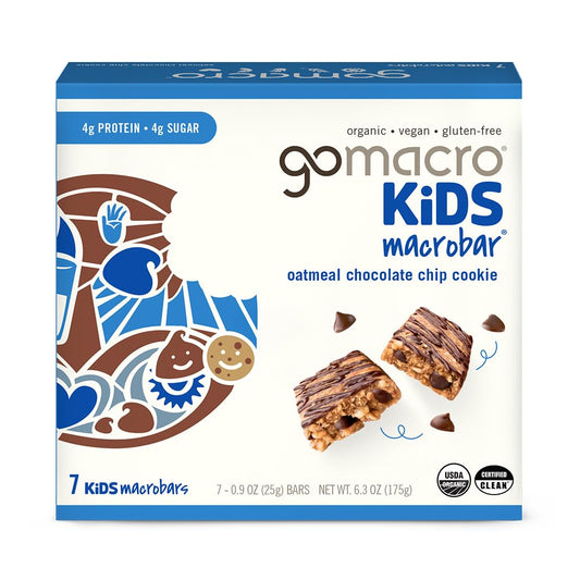 GoMacro organic vegan kids snack bars 7 count