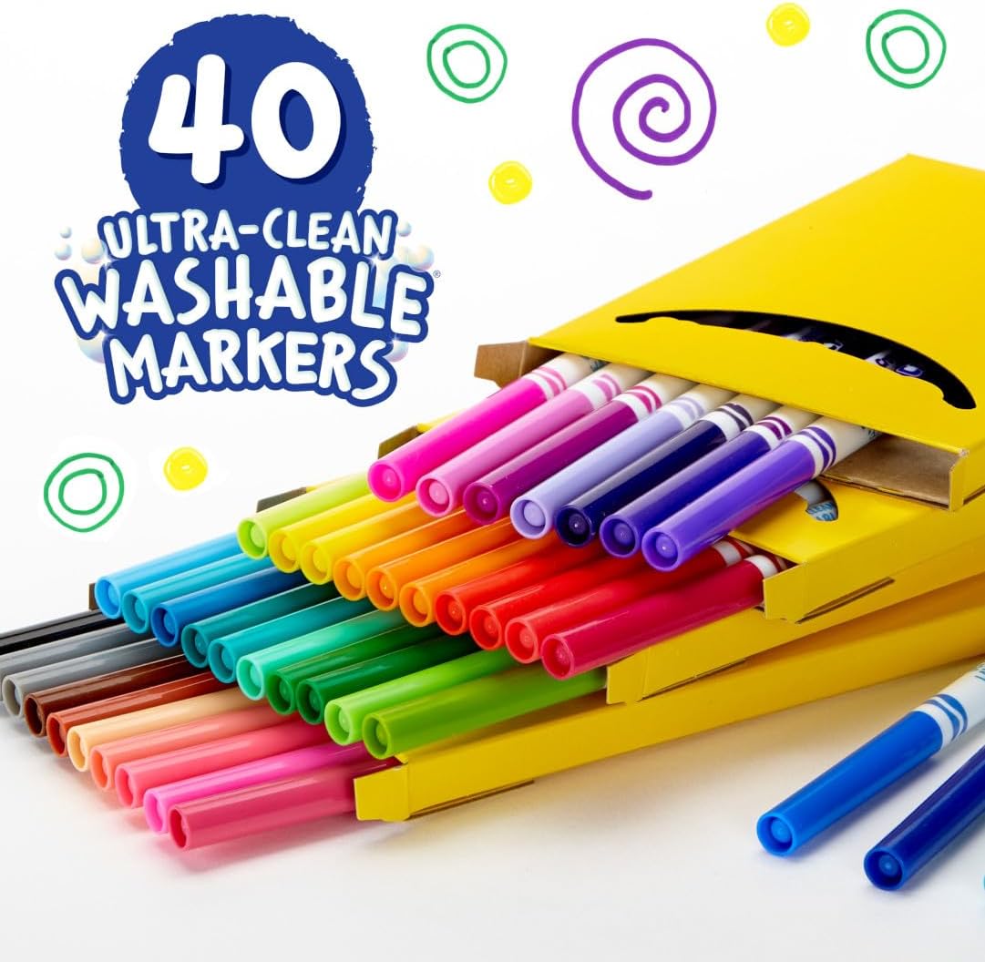 Crayola Ultra Clean markers for classroom art projects