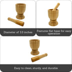 Natural finish mortar for spices and herbs